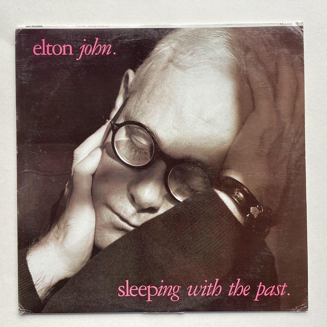 Elton John Sleeping With the Past Vinyl LP Record MCA 6321 Vintage 1989 ...