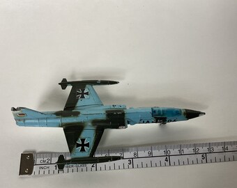 Lintoy F-104A Starfighter Die Cast Metal, German Decals, Vintage
