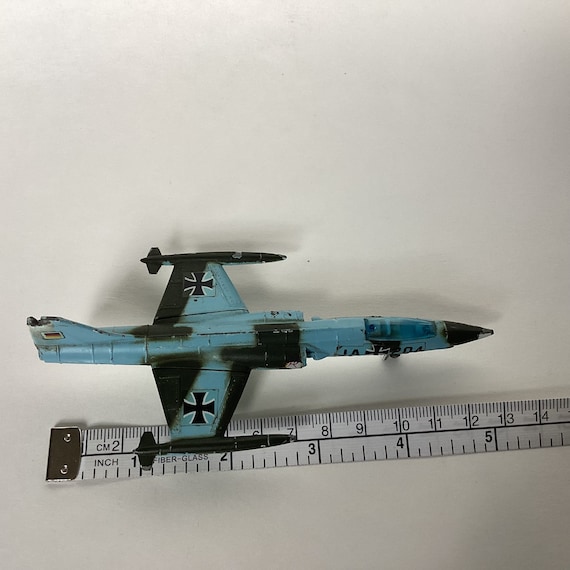 Lintoy F-104A STARFIGHTER 戦闘機 Lintoy F-104A Starfighter Die Cast Metal, German Decals, Vintage