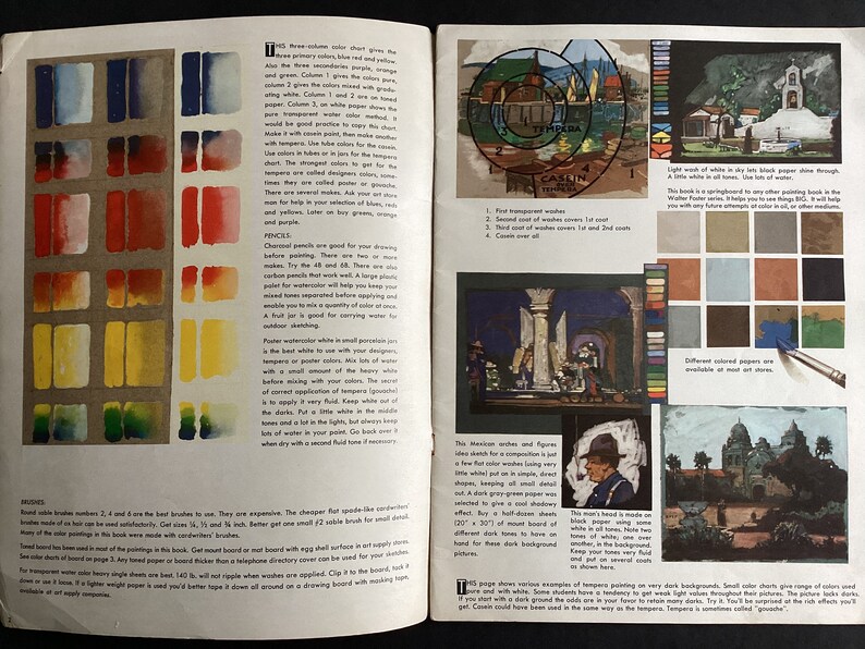 How to Paint With Casein by E. M. Frandzen, Pub. by Walter Foster 1960