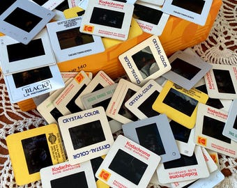 Vintage 35mm Slides: lot of 80 Curated Travel & Landscape Photography, 1970s-90s