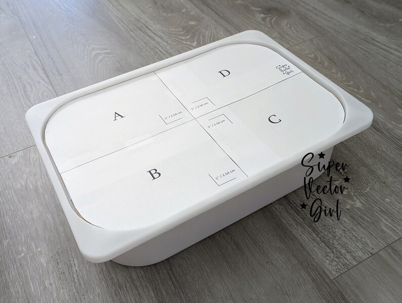 DIY Trofast Large Bin Lid SVG and Pdf Template for IKEA Large Etsy Singapore