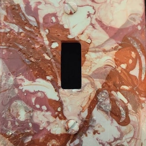 Hydro Dipped Hand Painted Light Switch Cover