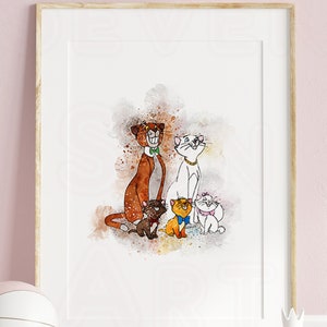 Aristocats prints, The Aristocats, Aristocats, Marie Aristocats ,  Aristocats  printable wall art, Aristocats nursery decor, nursery prints