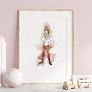 Rapunzel poster, Tangled poster, Rapunzel nursery prints, Rapunzel printable wall art, tangled nursery print, tangled printable wall, flynn