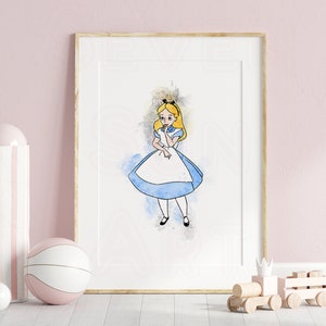 Alice in Wonderland wall art, Alice in Wonderland print, Alice in Wonderland prints, mad hatter, lewis carroll, printable wall art, alice