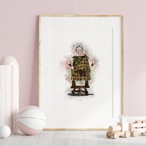 Merida Print Merida Art Watercolor Painting Princess Brave Merida Printable wall art  Merida Nursery Wall Decor Gift princess merida