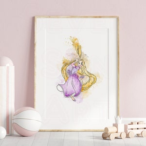 Rapunzel poster, Tangled poster, Rapunzel nursery prints, Rapunzel printable wall art, tangled nursery print, tangled printable wall, flynn