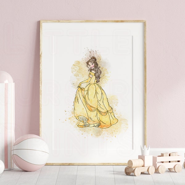 art mural princesse, pépinière de princesse, décor de chambre de princesse, décor mural de princesse, décor de chambre de princesse, art mural, art mural de pépinière, décor de pépinière