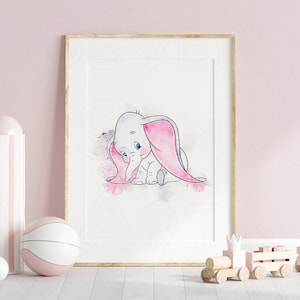 dumbo prints, dumbo poster, dumbo wall art,  dumbo art, dumbo printable wall art, dumbo nursery prints, dumbo wall prints, dumbo nursery