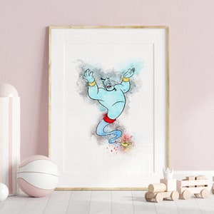 aladdin nursery, aladdin, aladdin poster, aladdin  printable wall art, aladdin nursery decor, princess jasmine, Aladdin nursery prints Genie