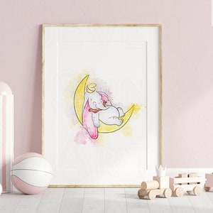 dumbo wall art, dumbo poster, dumbo prints, dumbo art, dumbo printable wall art, dumbo nursery prints, dumbo wall prints, dumbo nursery