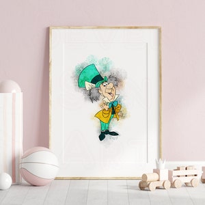 Alice in Wonderland wall art, Alice in Wonderland print, Alice in Wonderland prints, mad hatter, lewis carroll, printable wall art, alice