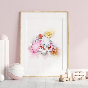dumbo wall art, dumbo poster, dumbo prints, dumbo art, dumbo printable wall art, dumbo nursery prints, dumbo wall prints, dumbo nursery