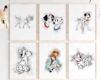 101匹わんちゃんプリント ダルメシアン 印刷可能 101匹わん