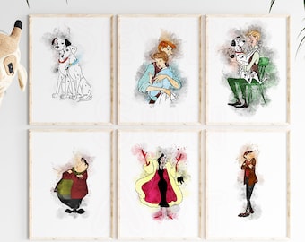 101匹わんちゃんプリント ダルメシアン 印刷可能 101匹わん