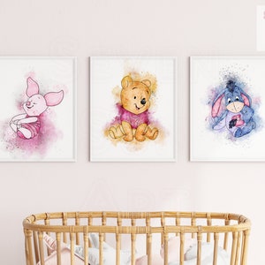 winnie the pooh nursery, winnie the pooh wall art, winnie the pooh nursery decor, winnie the pooh wall decor, winnie the pooh wall prints