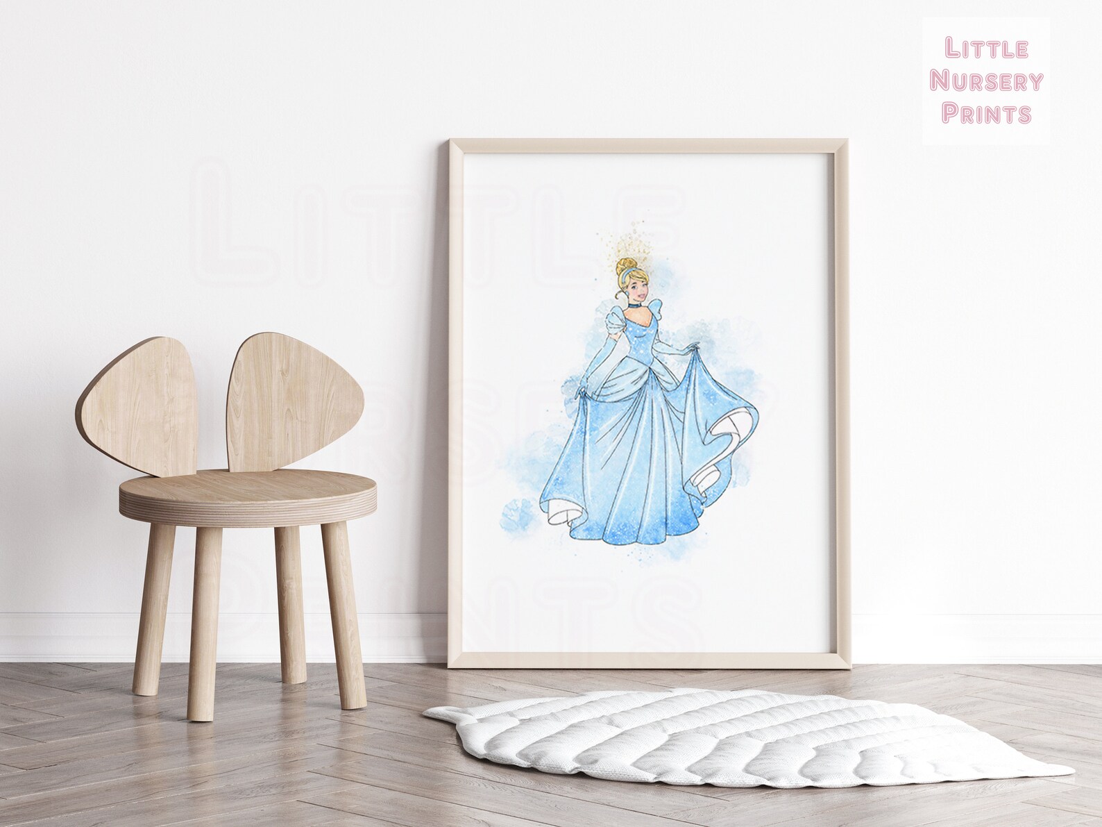 Princess Wall Art, Princess Nursery, Princess Room Decor, Princess Wall