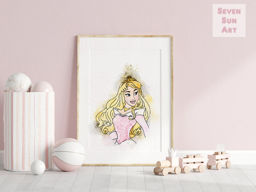 Princess Wall Art, Princess Nursery, Princess Room Decor, Princess Wall ...