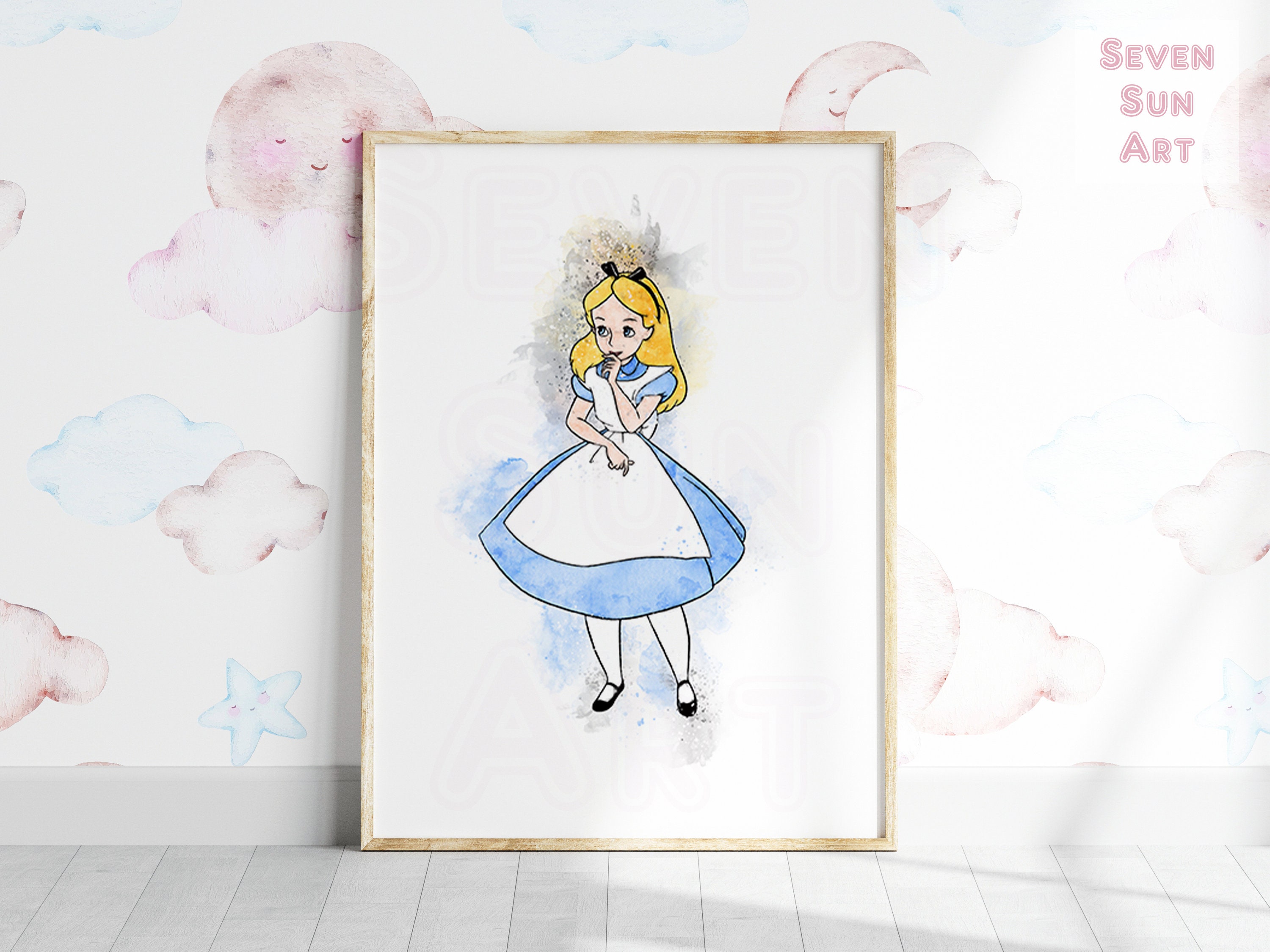 Alice in Wonderland Wall Art Alice in Wonderland Print Alice - Etsy