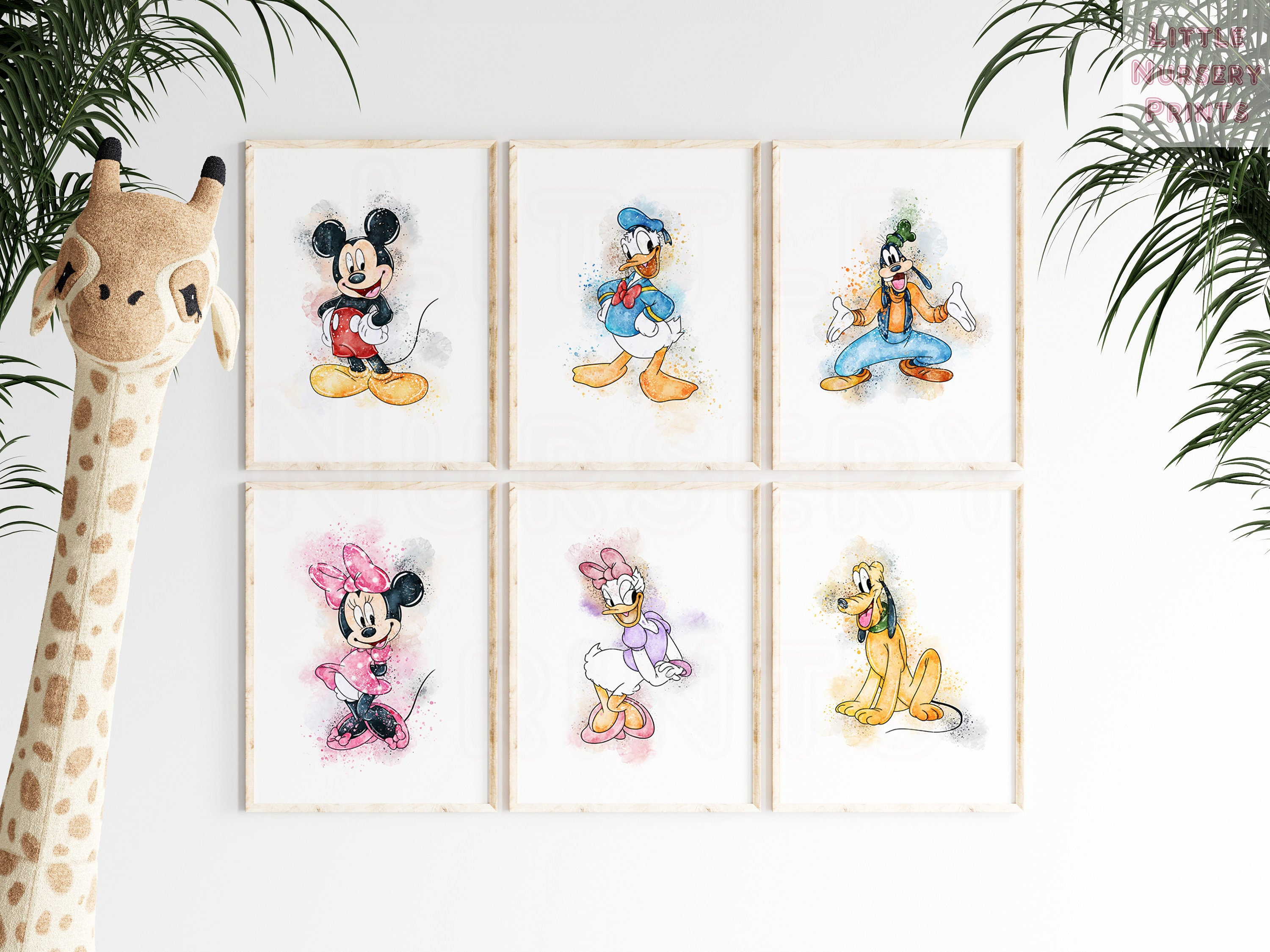Mickey Mouse Artmickey Wall Art Minnie Mouse Nursery Minnie Etsy