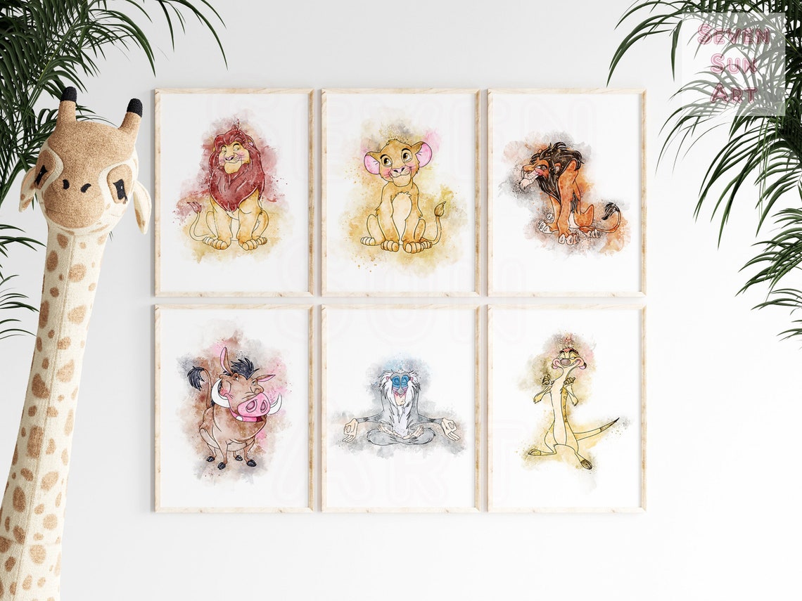 Lion King Wall Art, Lion King Poster, the Lion King, Lion King Art