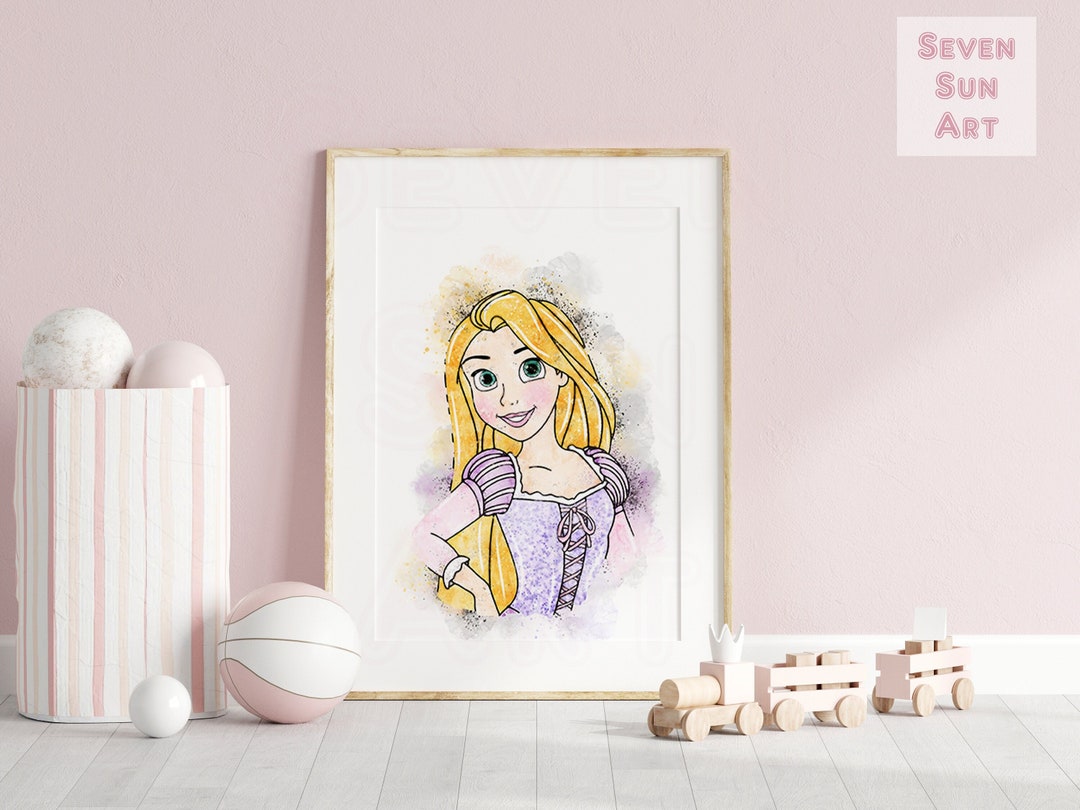 Princess Wall Art, Princess Nursery, Princess Room Decor, Princess Wall ...