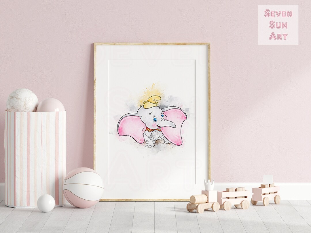 Dumbo Prints, Dumbo Poster, Dumbo Wall Art, Dumbo Art, Dumbo Printable