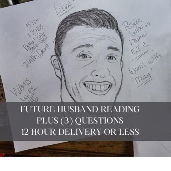 Future Husband Drawing,  Future Soulmate,  Psychic Drawing, Psychic Reading, Tarot Reading Same Day, Psychic Artist, Psychic Love Reading