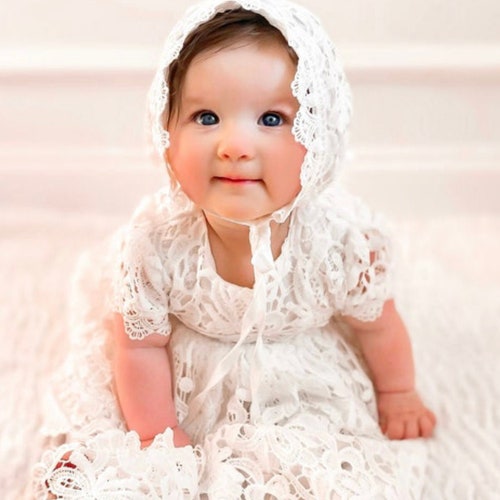 Baby Girls Lace Dress Baby Christening Gown Christening - Etsy