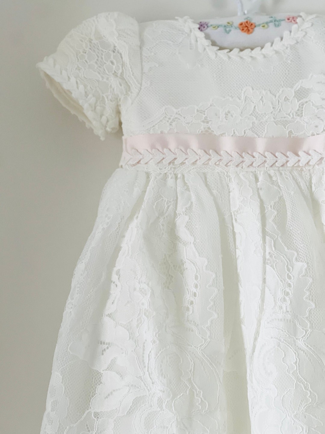 Baby Girls Baptism Dress, Baby Girls Christening Gown, Complete Baby