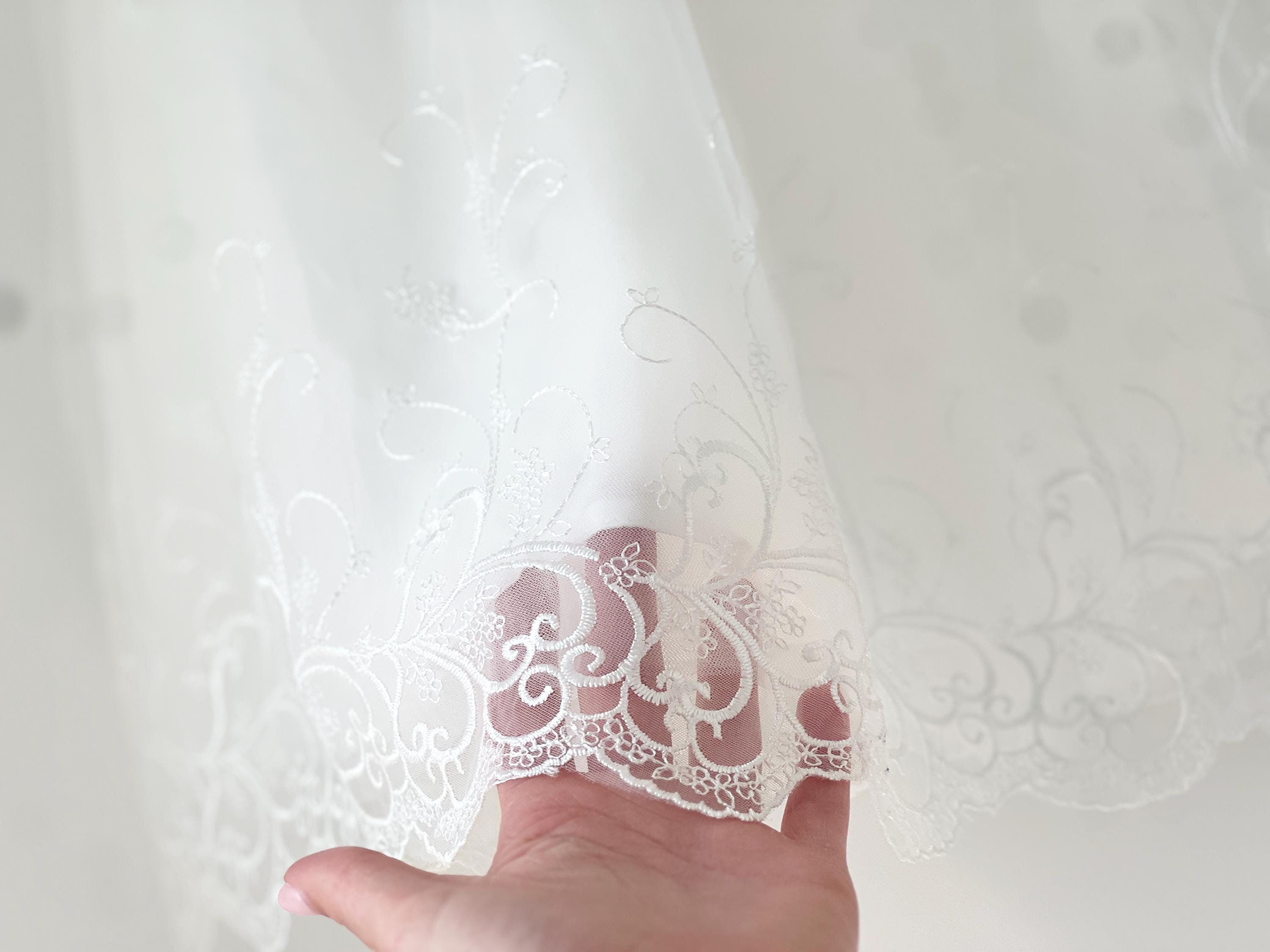 2 PCS Round Necked Lace Christening Dress for Baby with Bow Cute Birthday Dresses main image 0