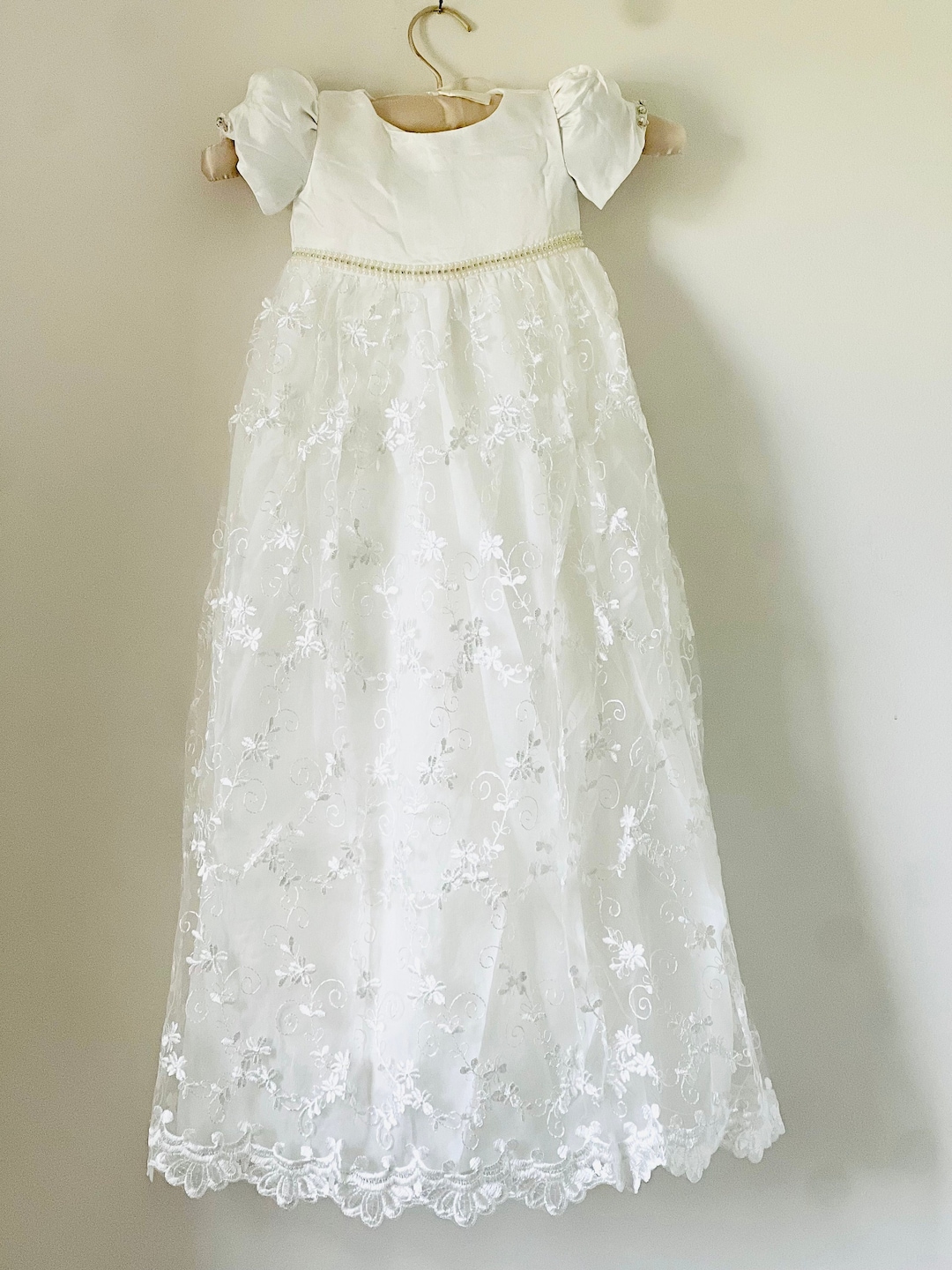 Baby Girls Baptism Dress, Baby Girls Christening Gown, Complete Baby ...