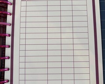 happy planner inventory inserts - size big