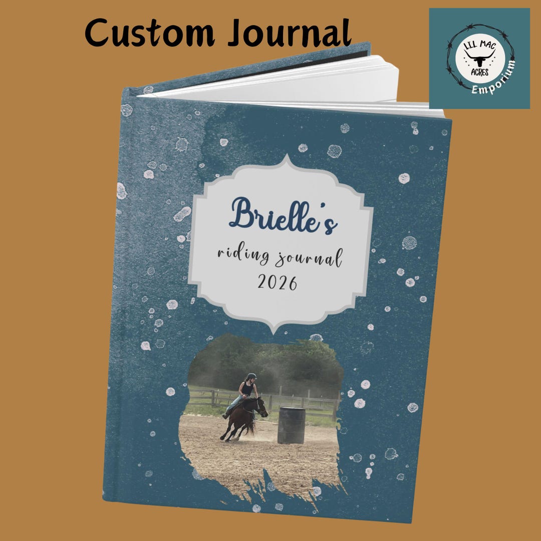 Custom Journal for Barrel Racing Horse Lovers, Horse Riding Journal - Etsy