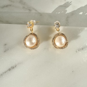 Elegant Freshwater Pearl Dangle/Drop Earrings  | 14k Gold-Filled | Perfect Gift for Women