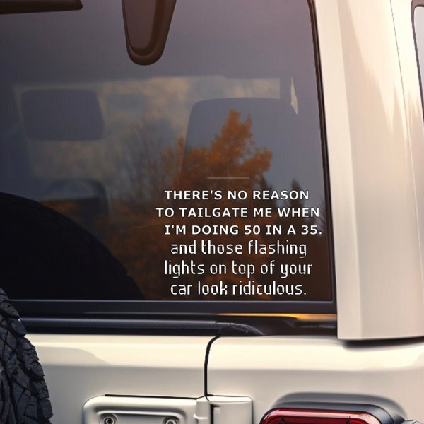 Car Vinyl Window Funny Etsy