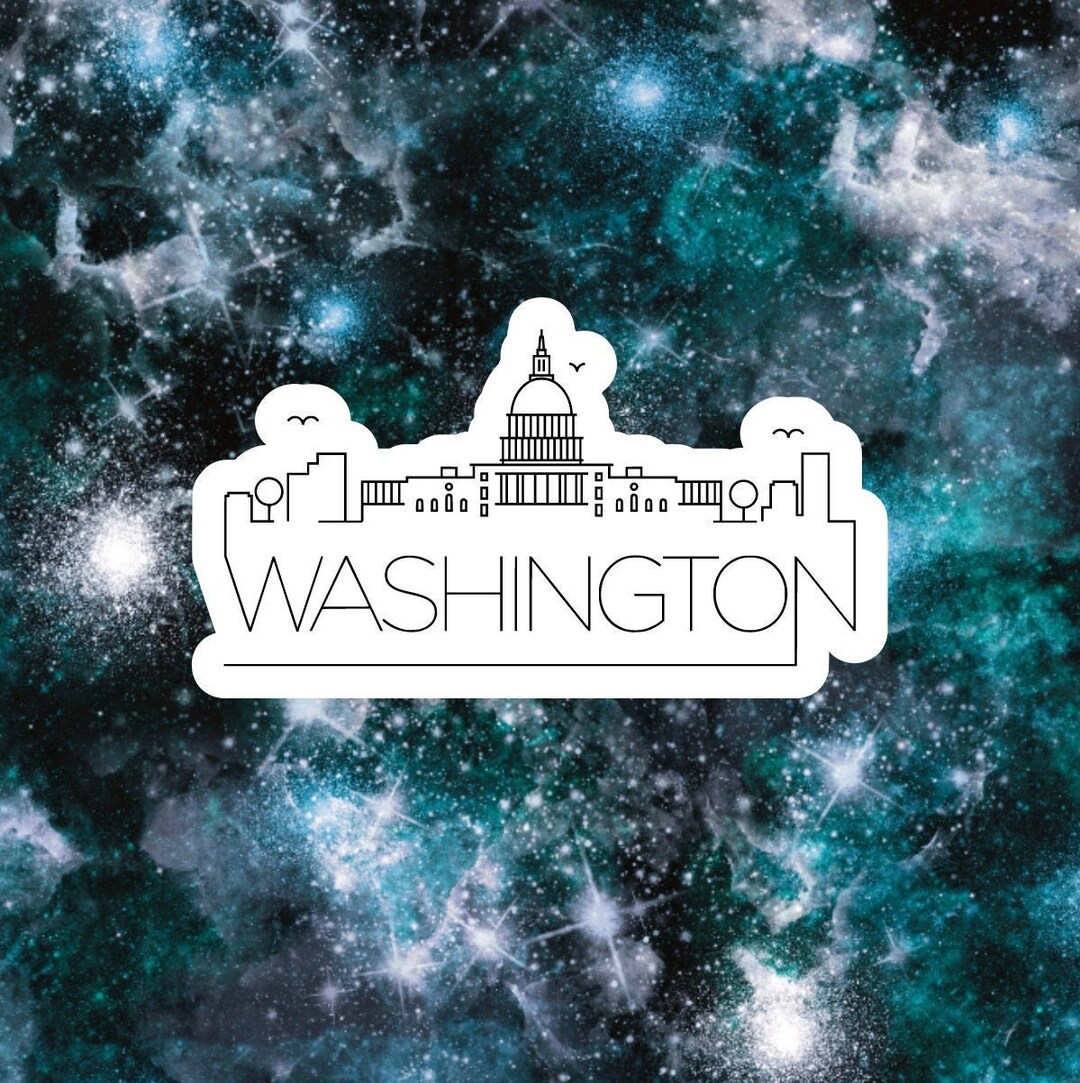 Washington D.C. City Skyline Vinyl Die Cut Sticker|travel Sticker ...