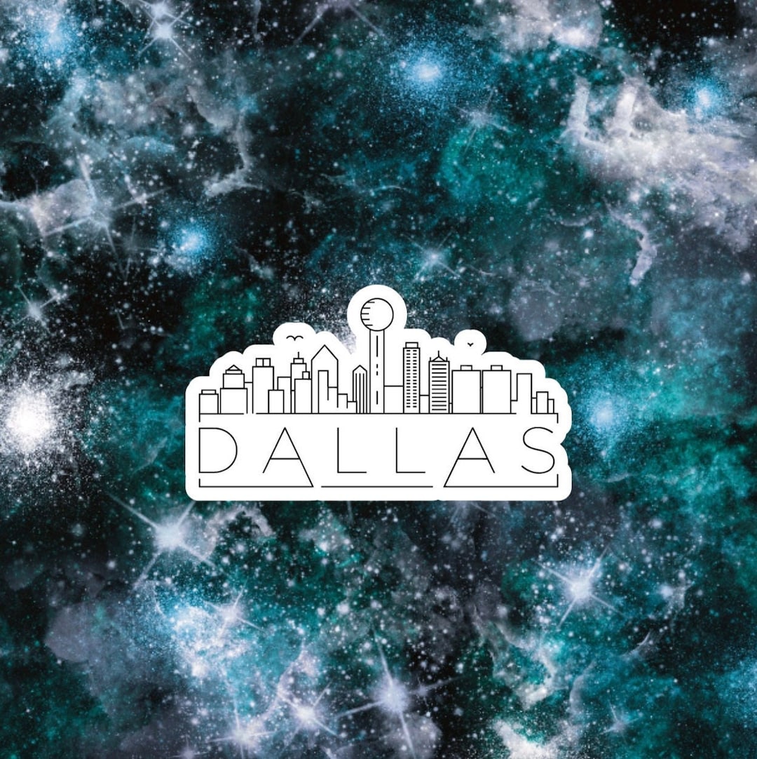 Small Dallas Sticker Dallas City Skyline Vinyl Die Cut Sticker|texas|travel Sticker|laptop ...