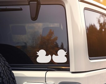 Set Of 2 Duck Vinyl Decals For Jeep, Car Decal, Gift For Jeep Owner, Birthday Gift, Laptop Decal, Valentines Day Gift,