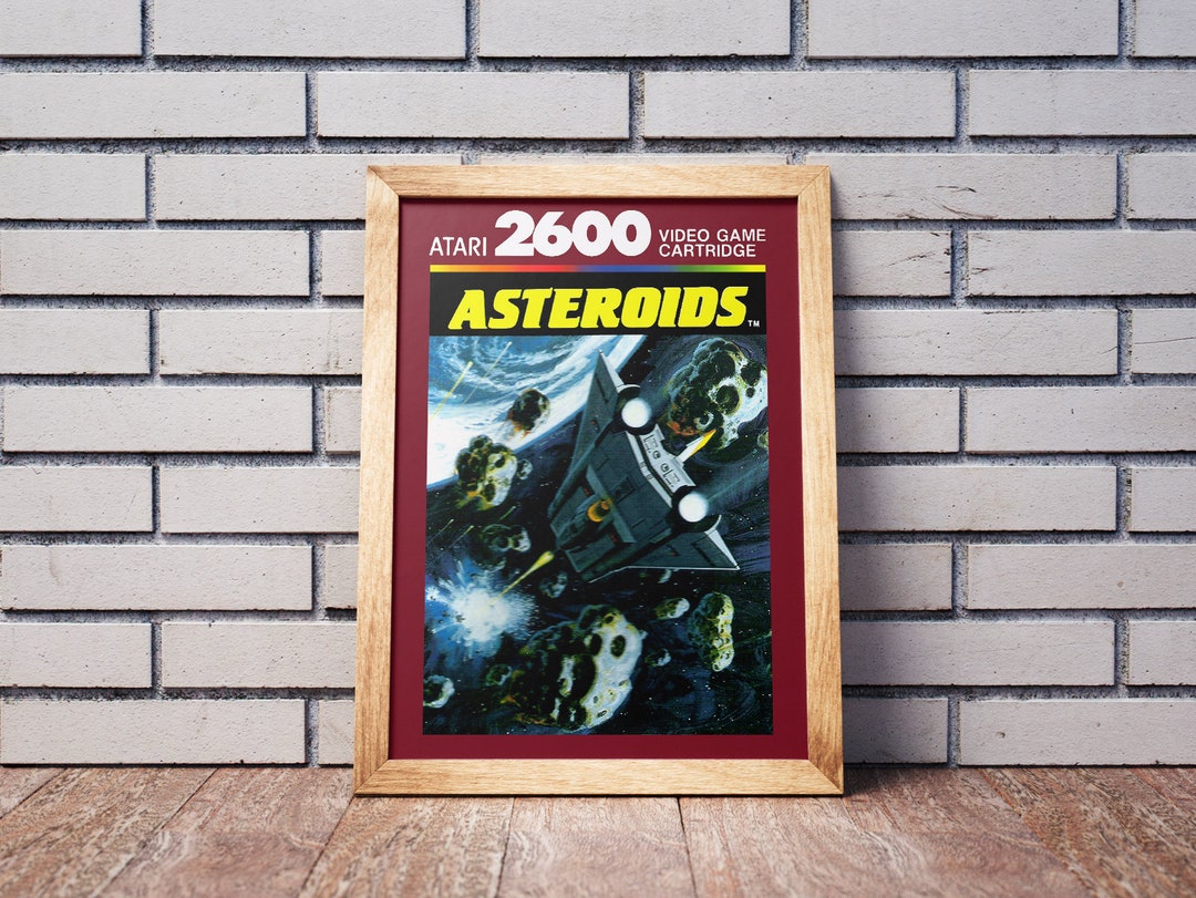 Vintage Atari 2600 Game Box Art Poster, Asteroids - Etsy