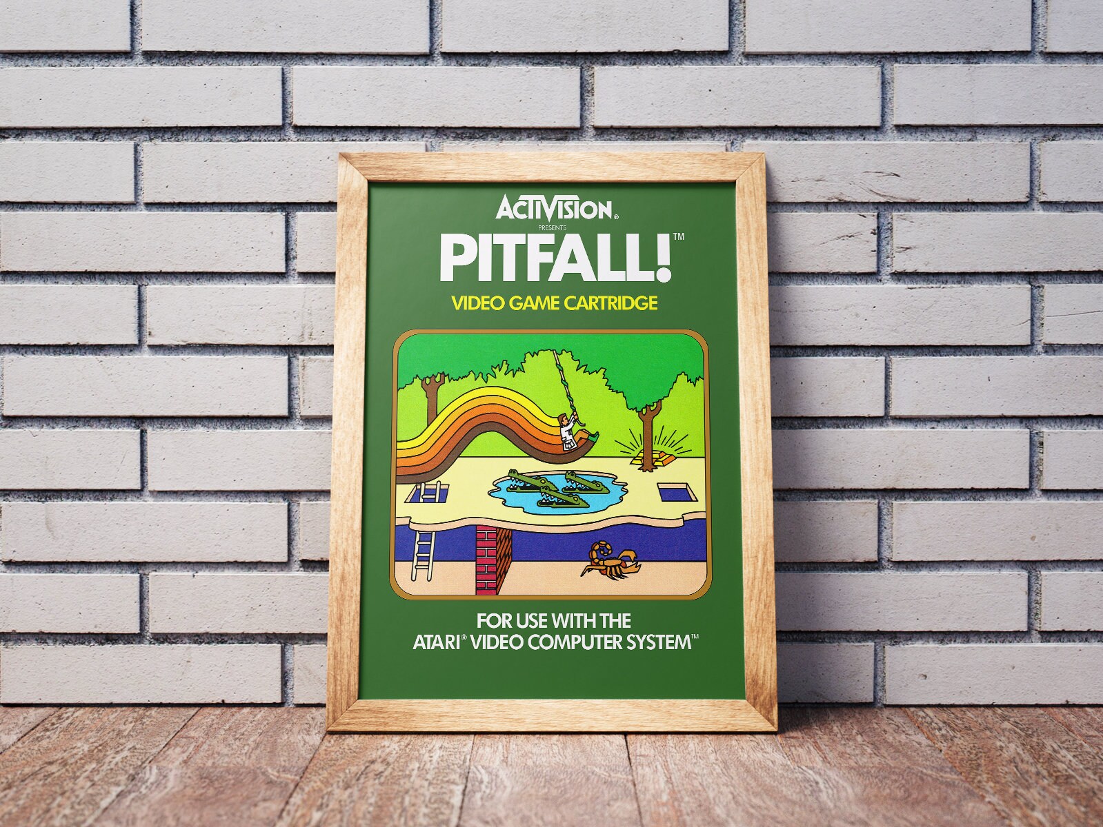 Pit Fall Artist Vintage Atari 2600 Game Box Art Poster, Pitfall! - Etsy
