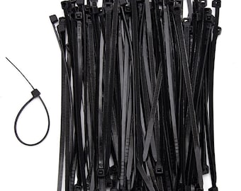 Cable Ties Nylon 300Mm Strong Black Long Plastic Zip Wrap Heavy Duty Quality