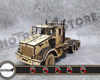 Kenworth T800 Truck Files 3mm cnc laser cut Dxf, Ai, Cdr, Pdf, Svg. Etc