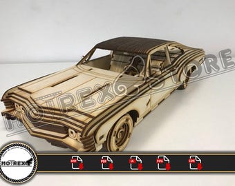 Chevrolet Impala 1967 Cnc laser cut Dxf, Ai, Cdr, Pdf, Svg files. Etc