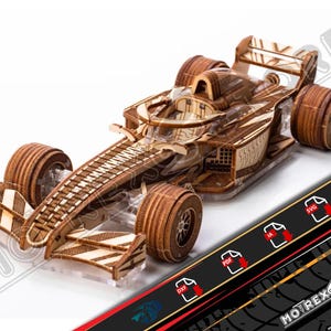 F1 Racer v3-Dateien, 3-mm-CNC-Laserschnittdatei, Dxf, Ai, Cdr, Pdf, Svg. Usw