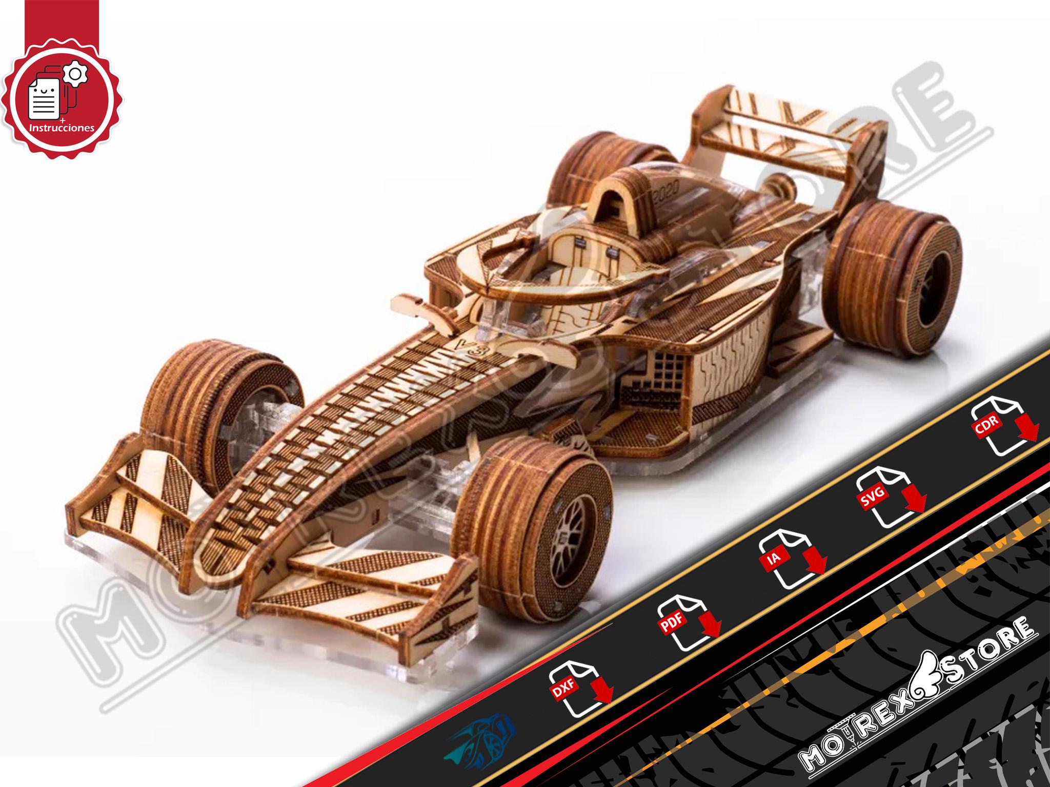 F1 Racer V3 Files 3mm Cnc Laser Cut File Dxf, Ai, Cdr, Pdf, Svg