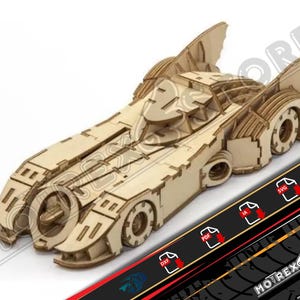 Archivos Batimovil 1995 3mm  Cnc laser cut Dxf, Ai, Cdr, Pdf, Svg. Etc
