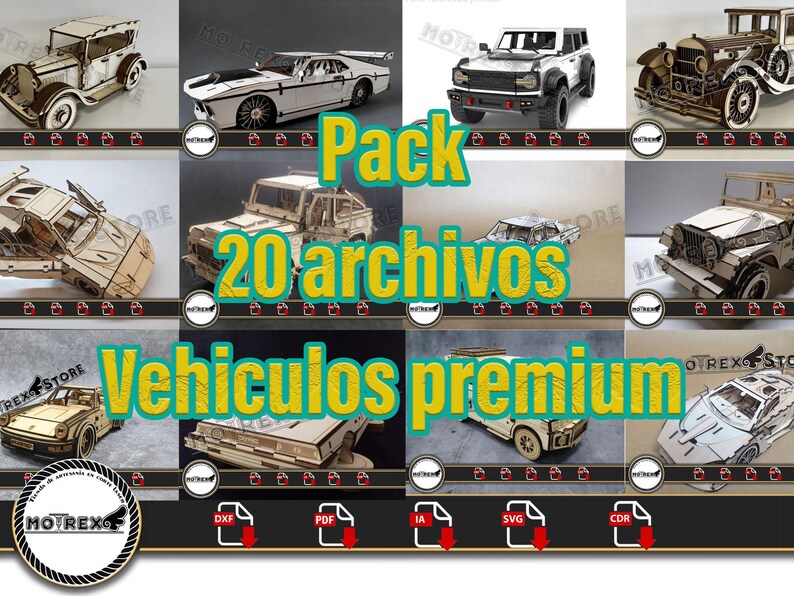 Premium Car Pack Cnc Laser Cut Dxf, Ai, Cdr, Pdf, Svg. Etc - Etsy