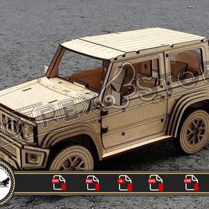Archivos Suzuki Jimny 2021 3mm Cnc laser cut Dxf, Ai, Cdr, Pdf, Svg. Etc
